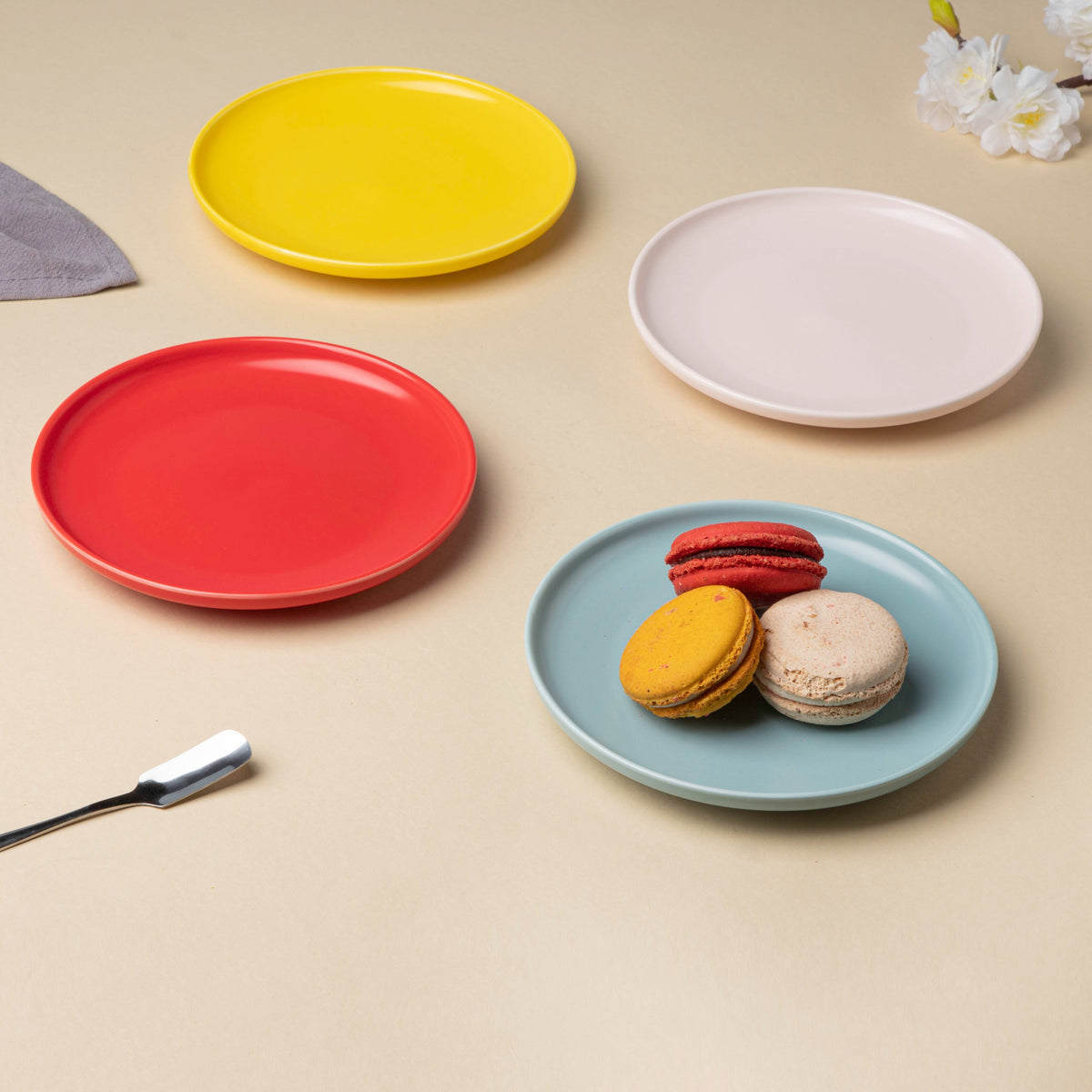 Solid Colored Side Plate Nestasia