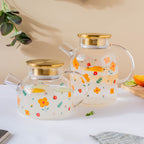 Florid Glass Teapot Large Nestasia
