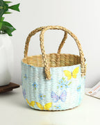 Seagrass Fruit Hamper Basket for Tabletop Display and Home Storage