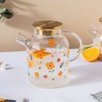 Florid Glass Teapot Large Nestasia