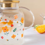 Florid Glass Teapot Large Nestasia