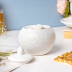 Serena White Truffle Floral Sugar Pot Small 200 ml Nestasia