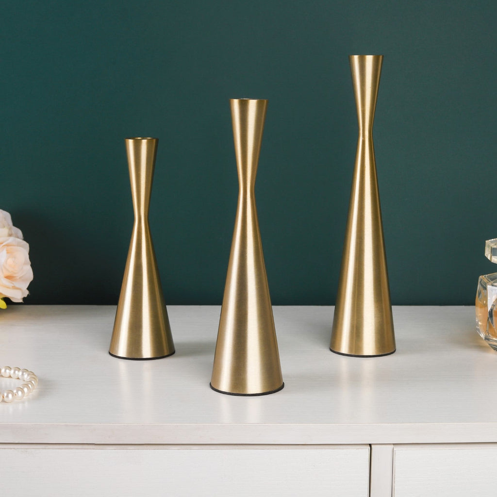 Gold Candle Stand Nestasia