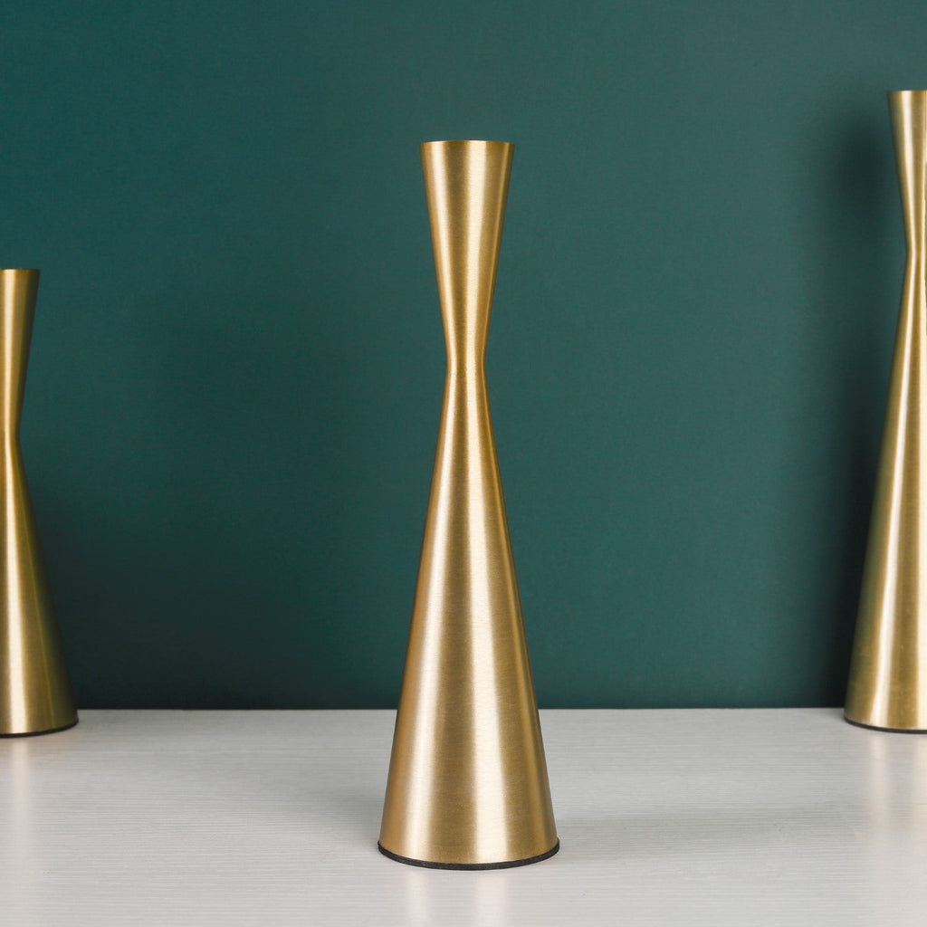 Gold Candle Stand Nestasia
