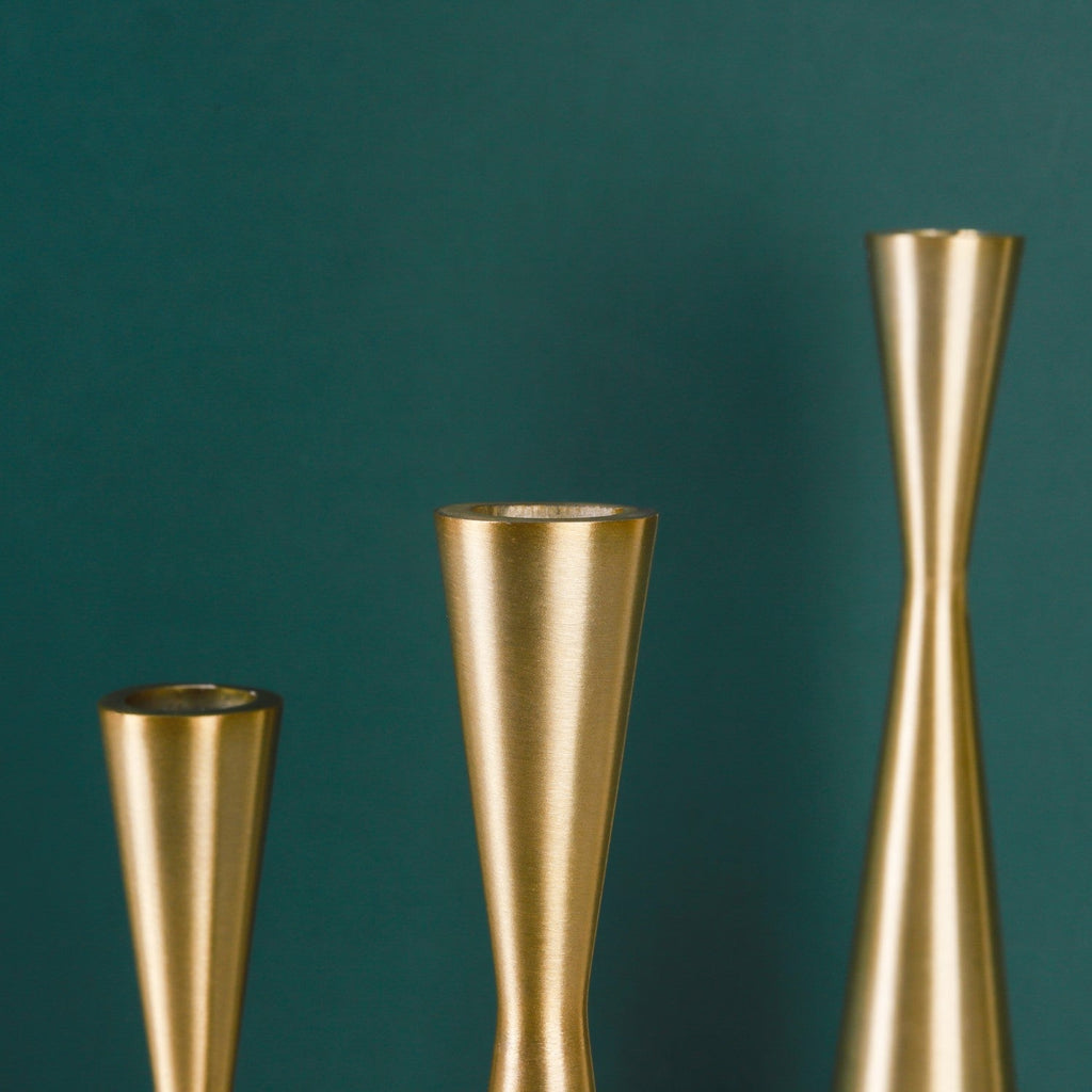 Gold Candle Stand Nestasia