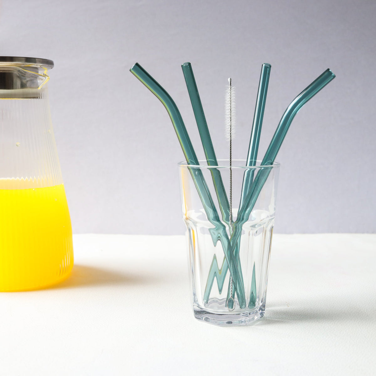 Glass Straw Set of 4 Nestasia