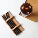 Reusable Glass Straw Set of 4 Nestasia