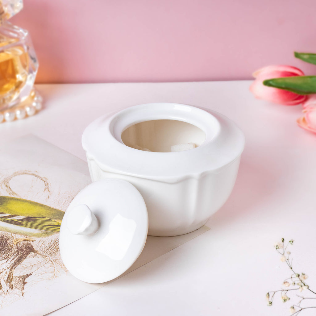 Serena White Truffle Sugar Cube Pot 300 ml Nestasia