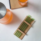 Glass Drinking Straw Set of 4 Nestasia