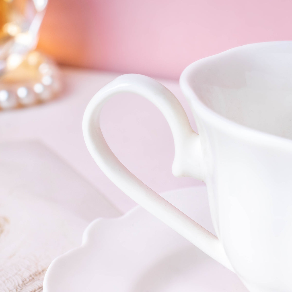 Serena White Truffle Elegant Cup And Saucer 150 ml Nestasia