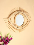 Eco-Friendly Rattan Wall Mirror Detailing for Stylish Interiors