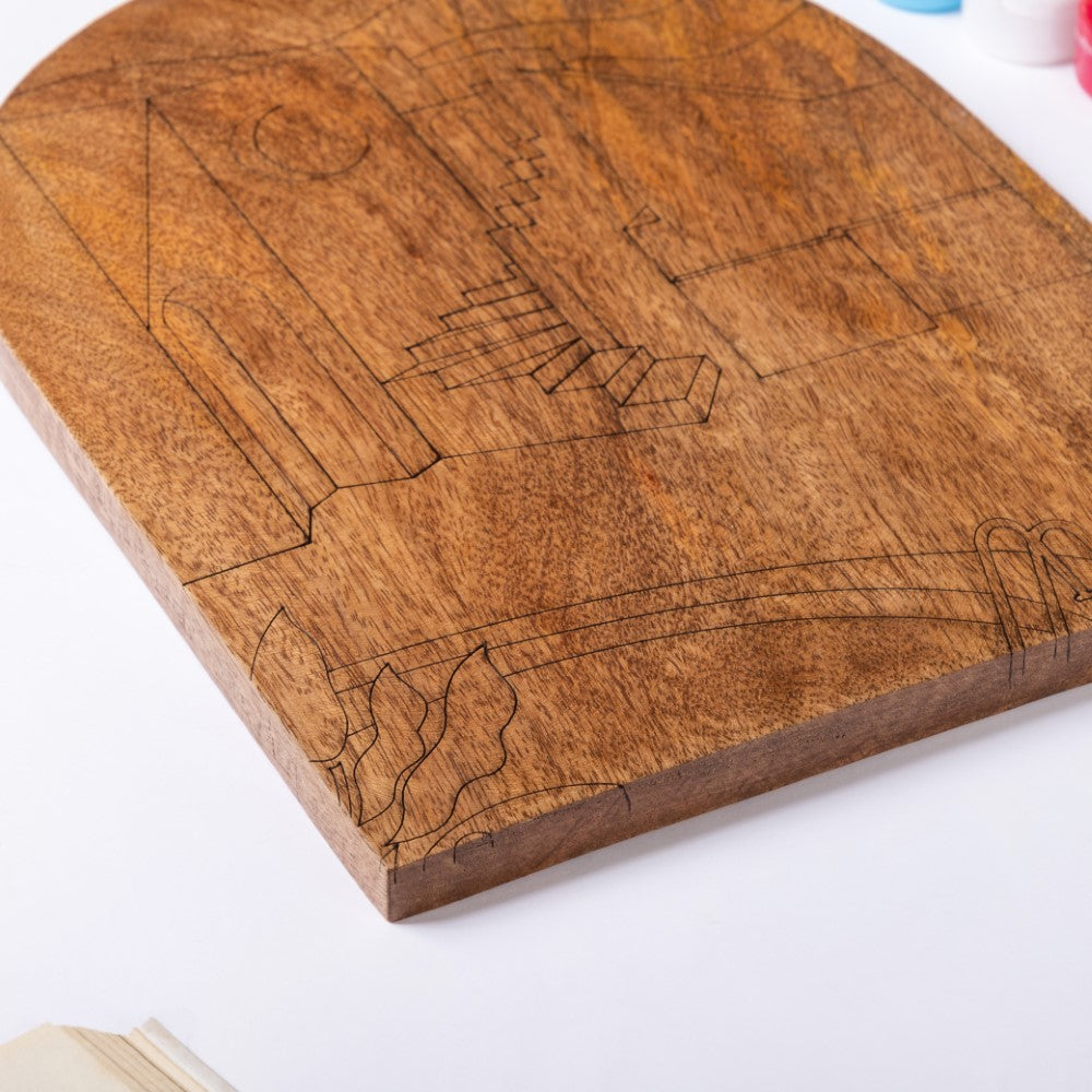 Modern Poolside Wooden DIY Paint Kit 13x10 Inch Nestasia