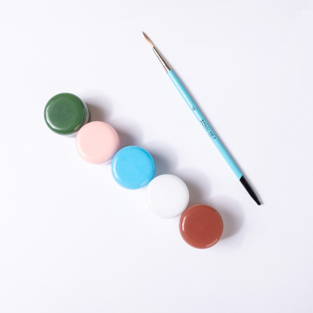 Modern Poolside Wooden DIY Paint Kit 13x10 Inch Nestasia
