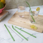 Glass Drinking Straw Set of 4 Nestasia