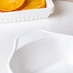 Serena Lily White Plate For Baking Nestasia
