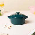 Mini Bowl With Lid And Handle Green 220ml Nestasia