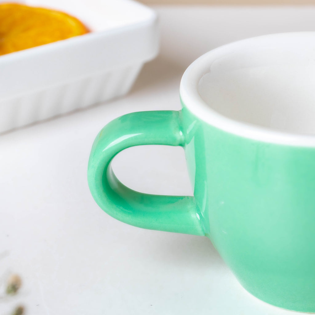 Midori Mint Green Mini Ceramic Cup 80 ml Nestasia