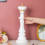 Chess King Showpiece White 15 Inch Nestasia
