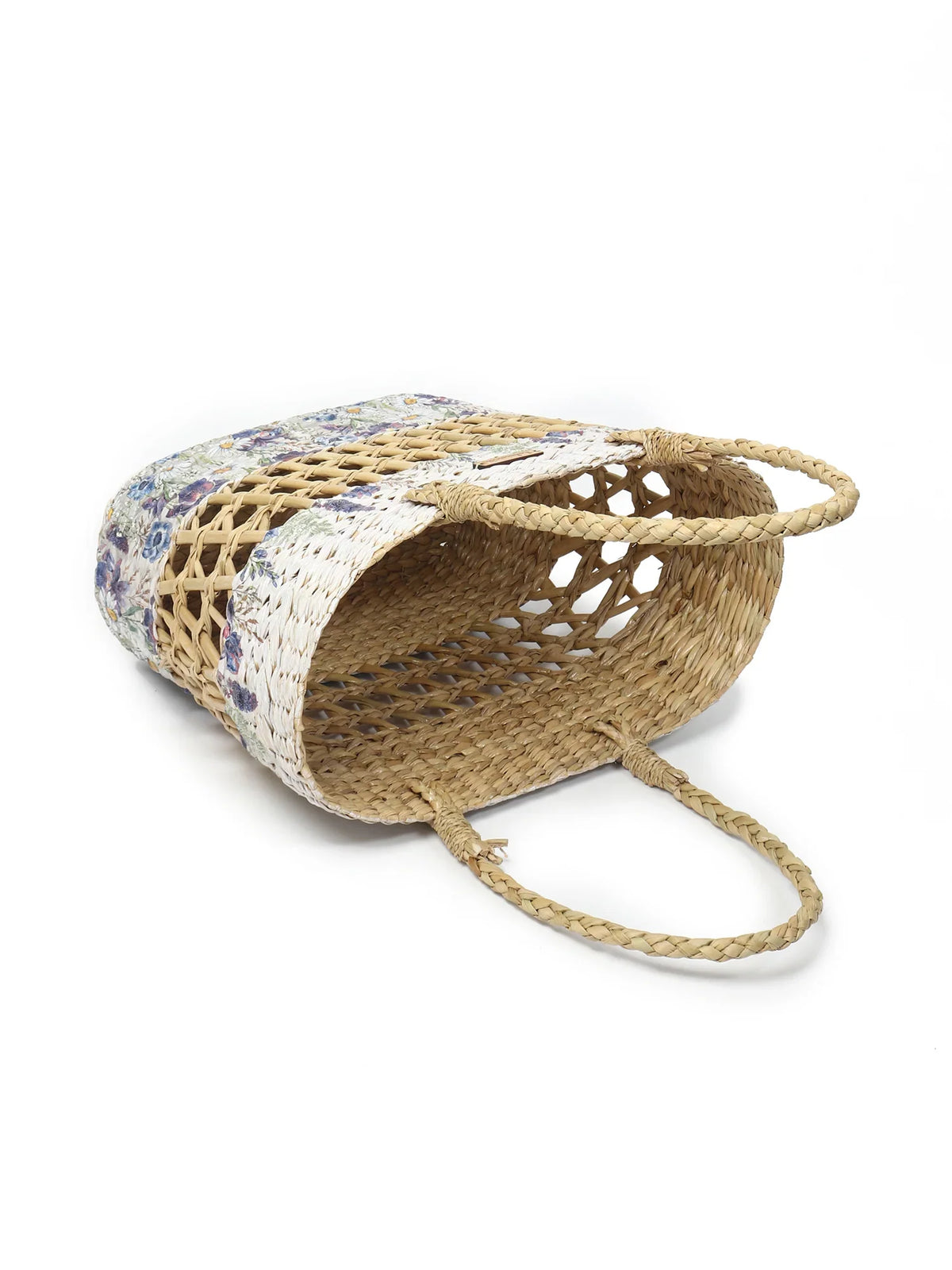 Handwoven Seagrass Tote for Shopping, Picnic & Office Storage