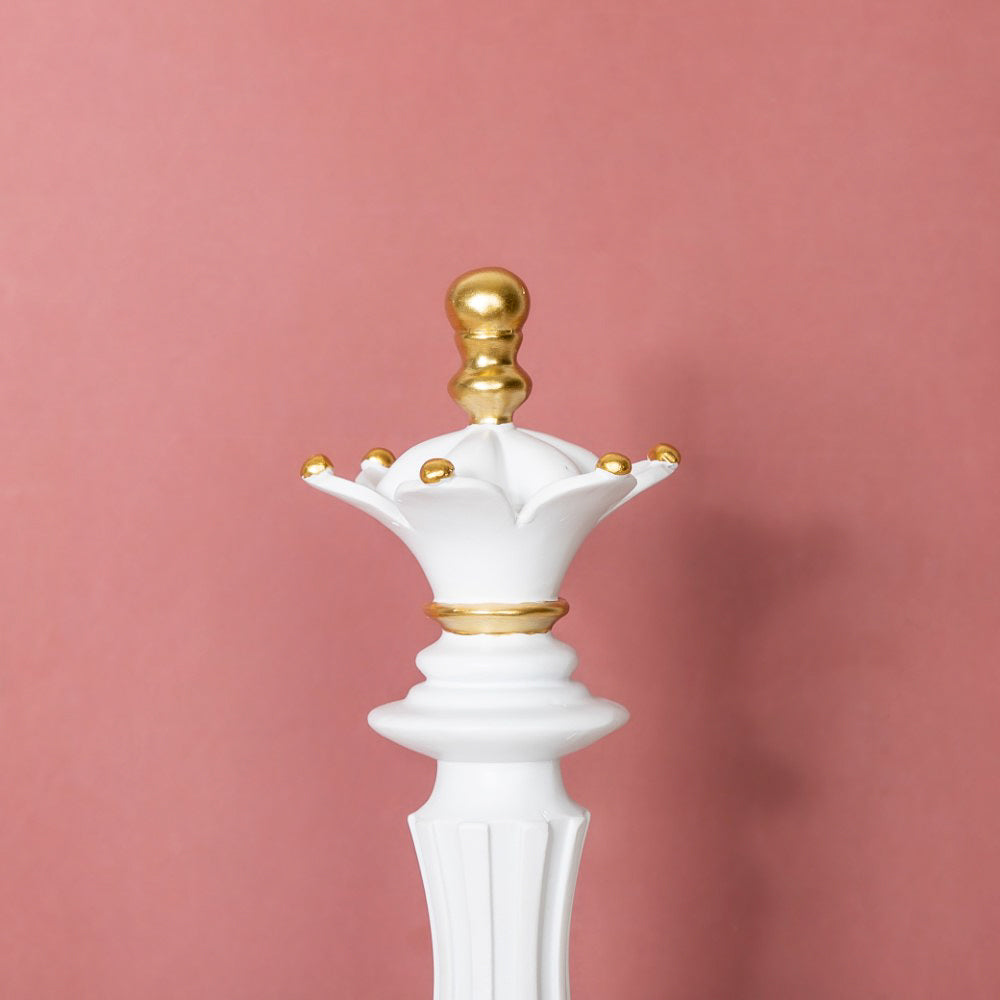 Chess Queen Showpiece White 14 Inch Nestasia