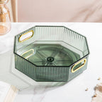 Serafina Octagon Rotating Tray Green 10 Inch Nestasia