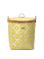 Handwoven Bamboo Laundry Basket with Lid for Stylish Home Organization