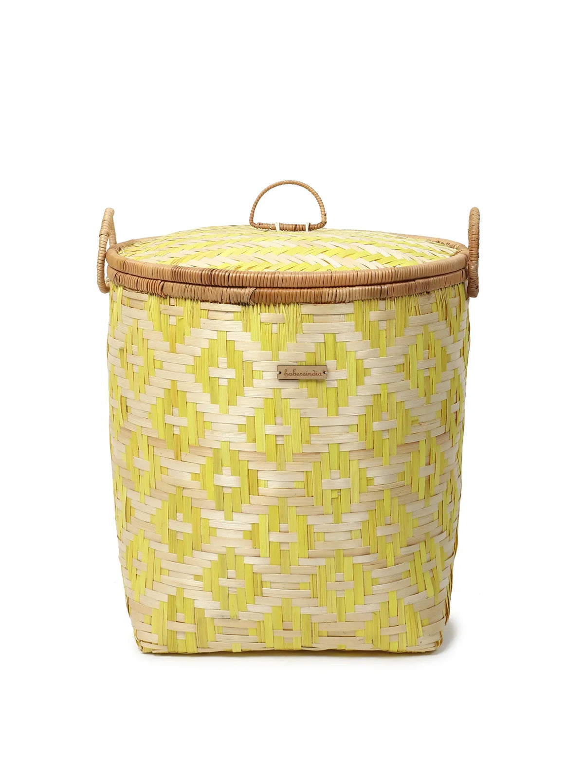 Handwoven Bamboo Laundry Basket with Lid for Stylish Home Organization
