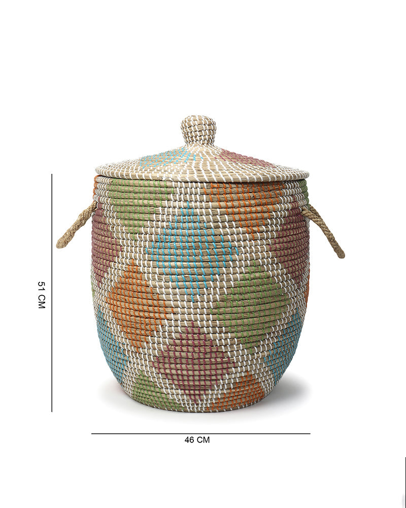 Multi-Purpose Jute Rope Basket for Clothes, Laundry, and Home Essentials
