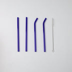 Glass Drinking Straw Set of 4 Nestasia