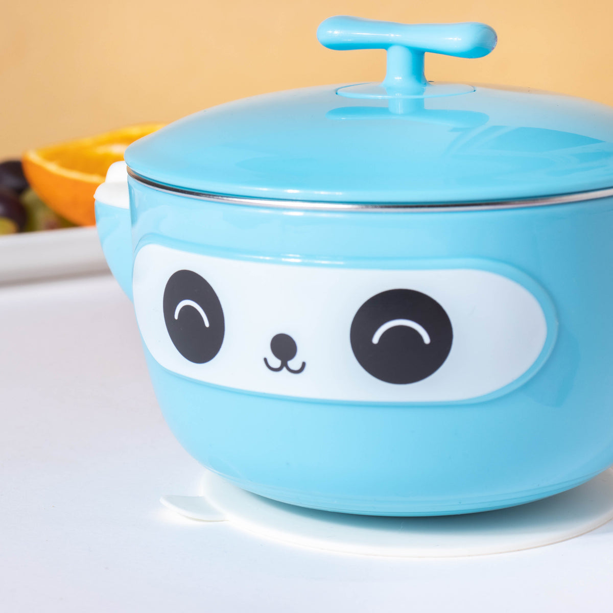 Tellytubby Stay Warm Steel Bowl With Suction Base Blue 300 ml Nestasia