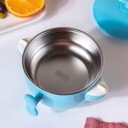 Tellytubby Stay Warm Steel Bowl With Suction Base Blue 300 ml Nestasia
