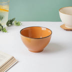 Adora Rimmed Glossy Soup Bowl Orange 550ml Nestasia