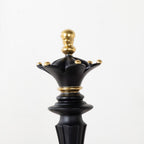 Chess Queen Showpiece Black 14 Inch Nestasia