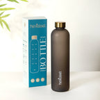 Sleek Chic Water Bottle Black 1L Set Of 2 Nestasia
