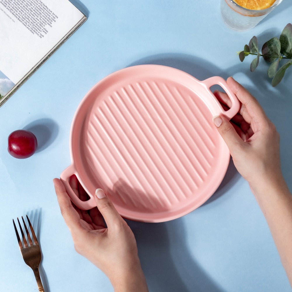 Pink Oven Plate Large Nestasia