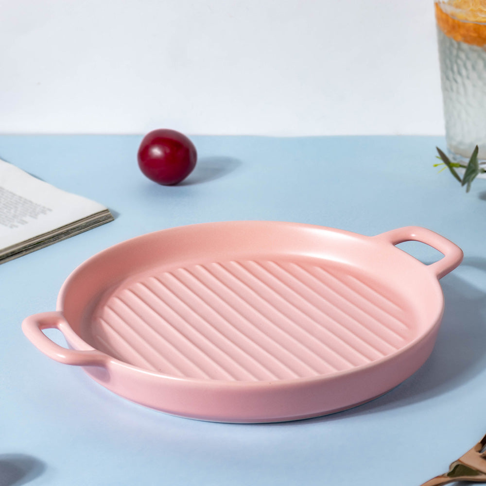 Pink Oven Plate Large Nestasia