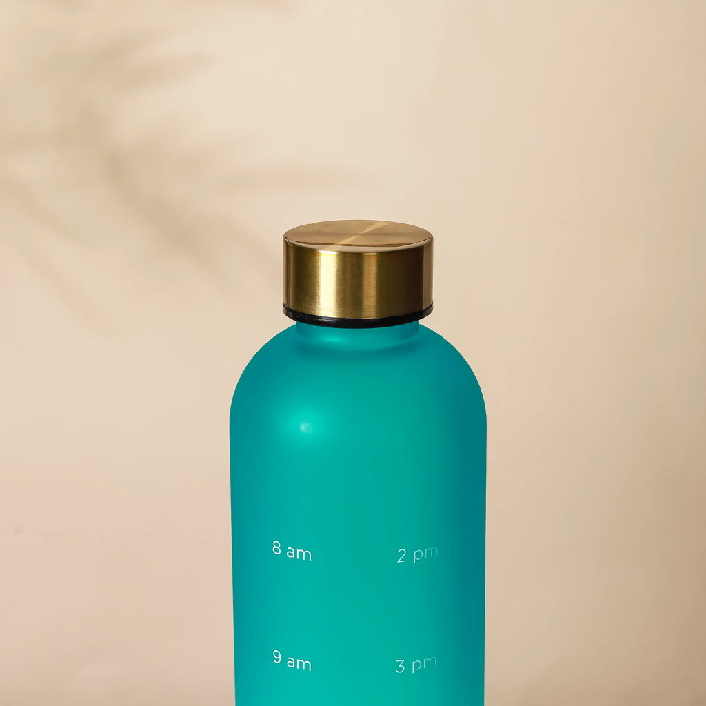 Hydration Water Bottle Teal 1L Set Of 2 Nestasia