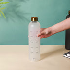 Time Marker Matte Water Bottle White 1L Set Of 2 Nestasia