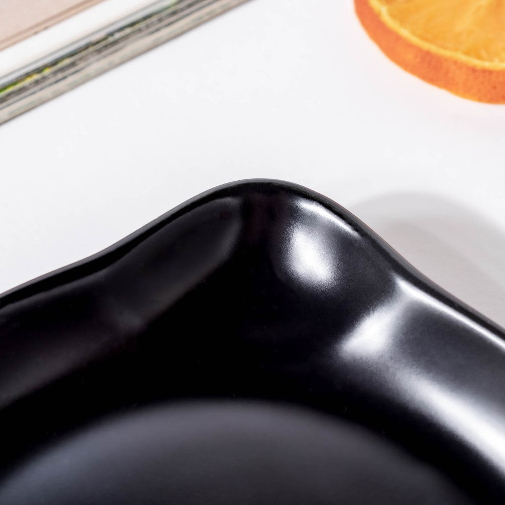 Black Microwavable Baking Tray 6 inch Nestasia