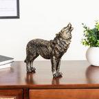 Antique Howling Wolf Showpiece 9 Inch Nestasia