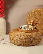 Decorative Seagrass Ottomans for Cozy Home Seating