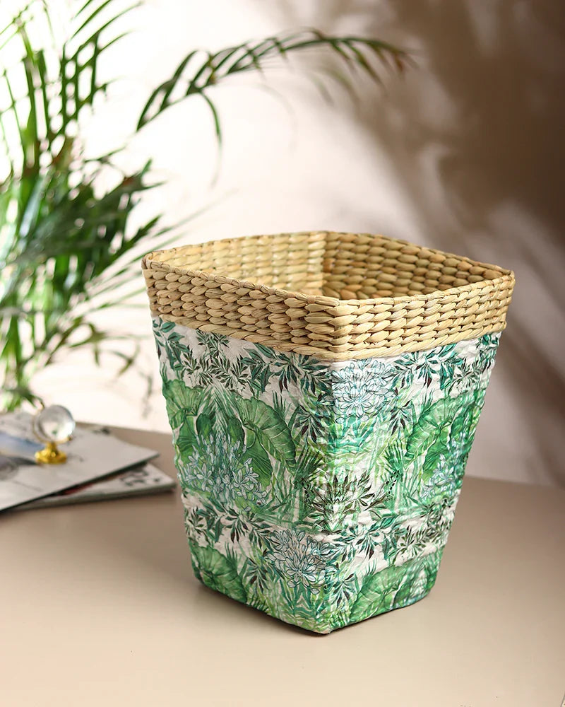 Seagrass Dustbin for Home and Kitchen Multi-Purpose Waste Bin