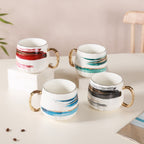 Abstract Golden Handle Cup Nestasia