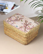Eco-Friendly Seagrass Storage Box for Scarves, Belts & Accessories
