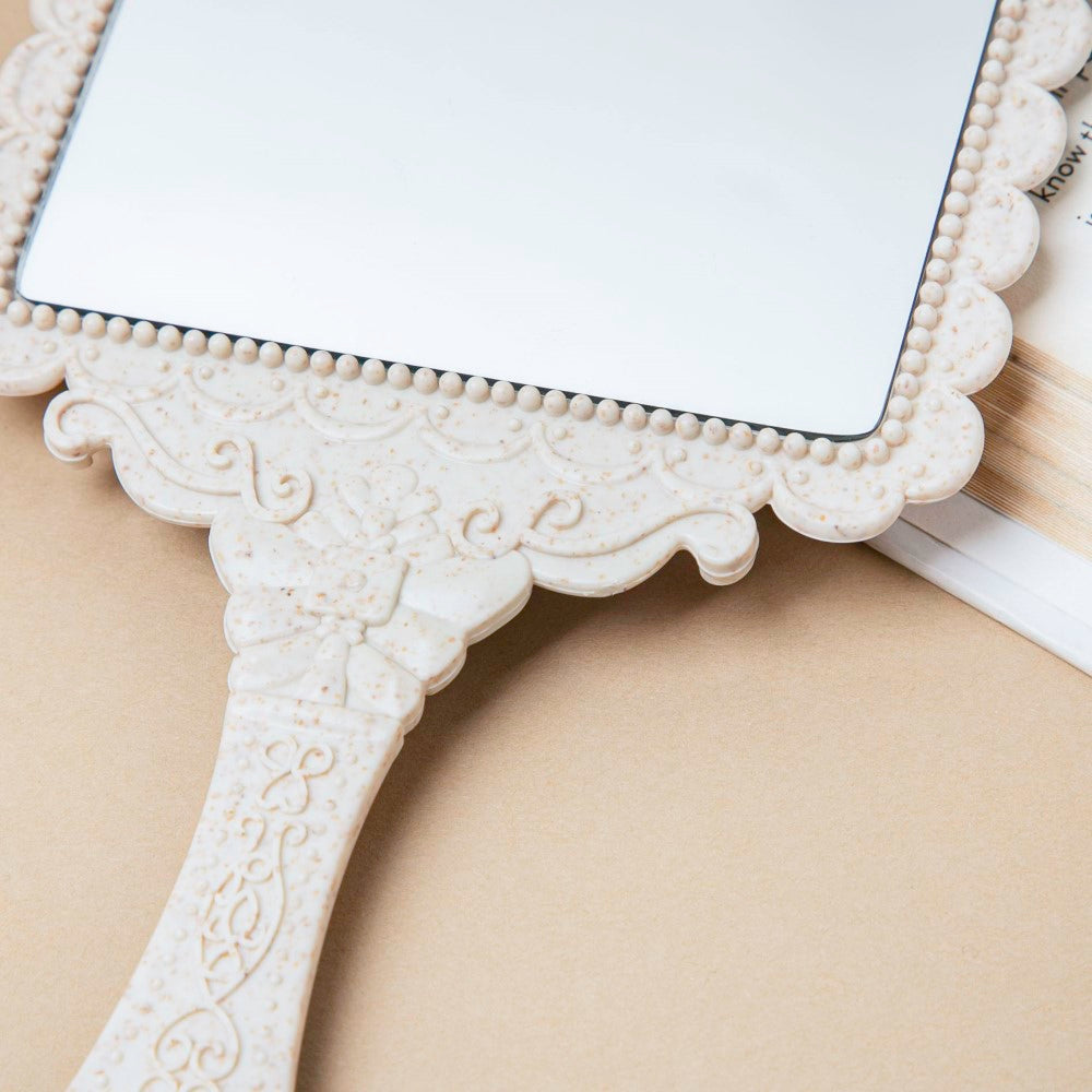 Vintage Classic Hand Mirror Ivory Nestasia