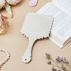 Vintage Classic Hand Mirror Ivory Nestasia