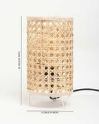 Rattan Table Lamp for Living Space and Dining Area