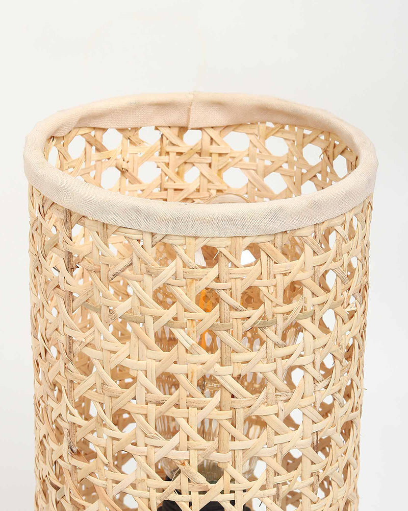 Rattan Table Lamp for Living Space and Dining Area