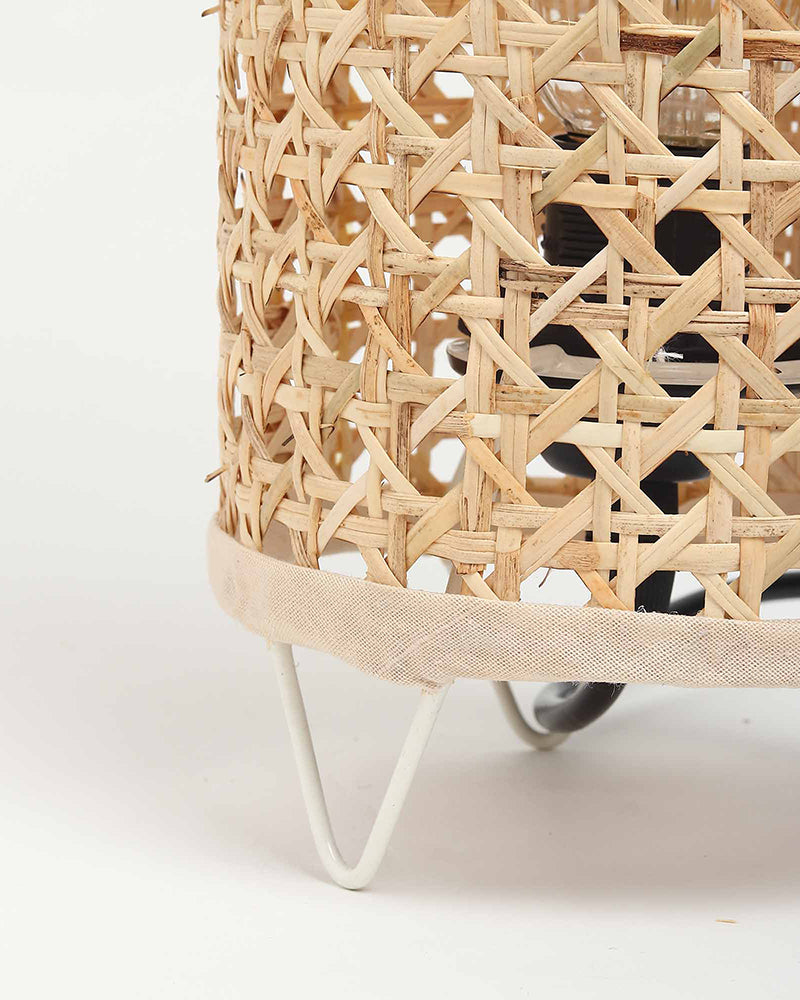 Rattan Table Lamp for Living Space and Dining Area