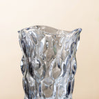 Oasis Crystal Glass Vase Grey Small 9 Inch Nestasia